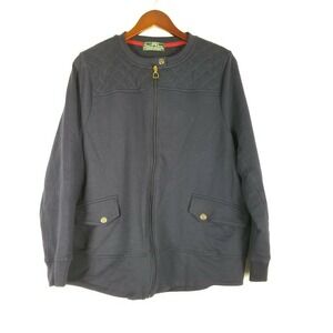 LRL Lauren Ralph Lauren Active Women's Jacket Navy Blue Stretch Size L Coat‎